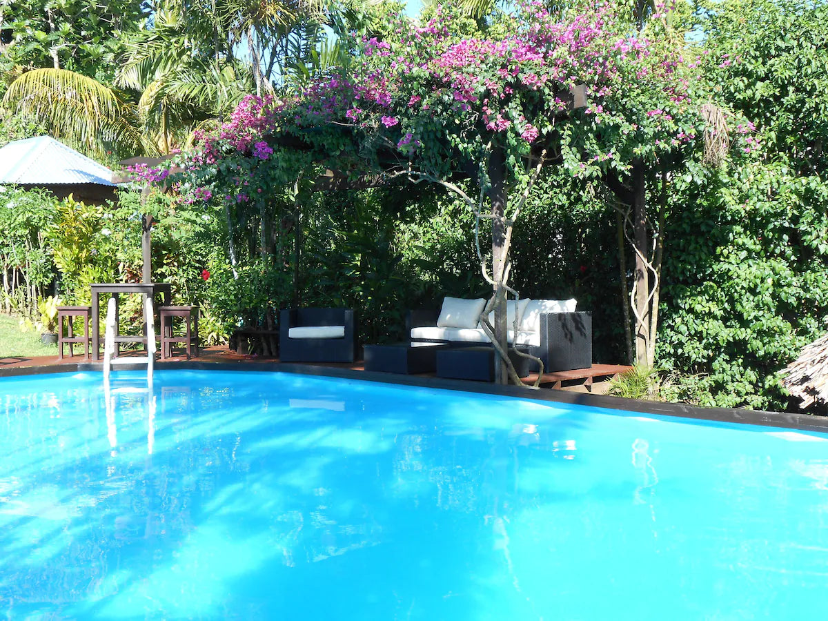 Swimming pool with gazebo